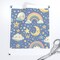 Celestial Baby Moon Stars Cloud Pastel Rainbow Cozy Dreamy Crescent Moon Blue Light Yellow Custom Printed Fabric by Spoonflower Various Fabrics by the Yard or Fat Quarter